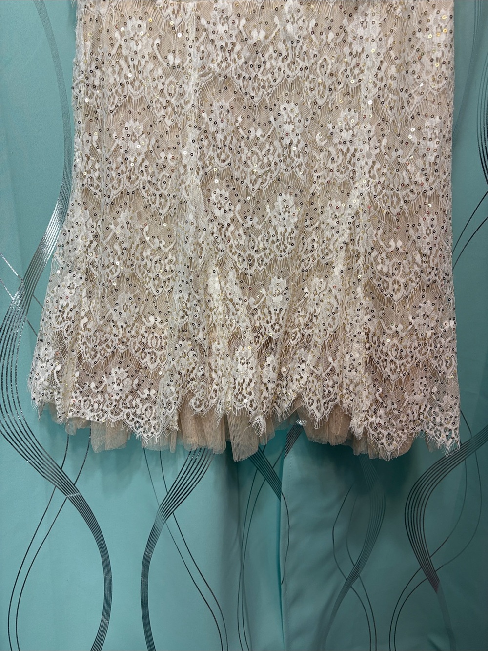 B. Darlin Cream Lace Party Dress - Picture 3 of 7